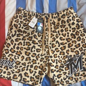 Vintage Miami Marlins leopard shorts (unisex)